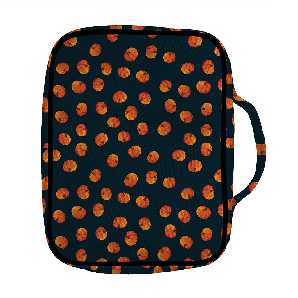 Little Pumpkin Pattern Print Front Pocket Bible Bag