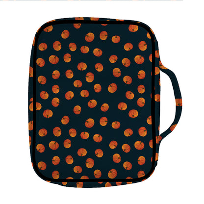 Little Pumpkin Pattern Print Front Pocket Bible Bag