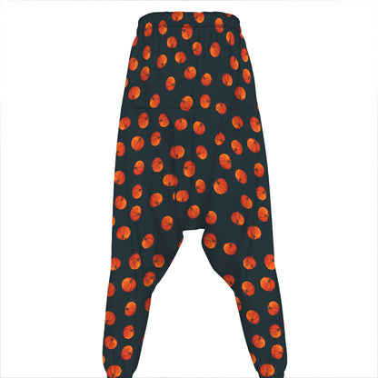 Little Pumpkin Pattern Print Hammer Pants