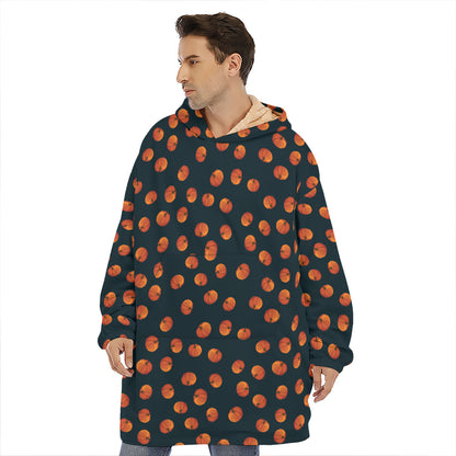 Little Pumpkin Pattern Print Hoodie Blanket