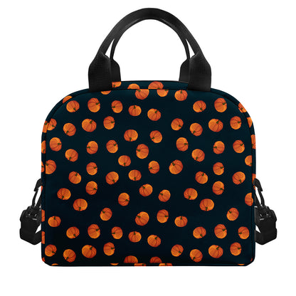 Little Pumpkin Pattern Print Insulated Lunch Bag