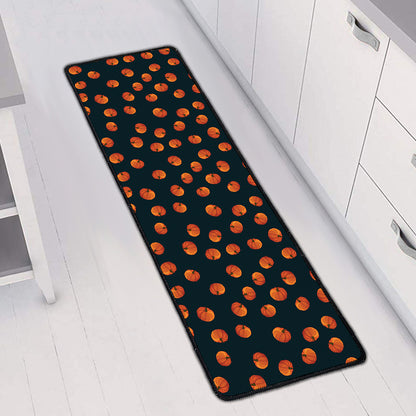 Little Pumpkin Pattern Print Long Kitchen Mat