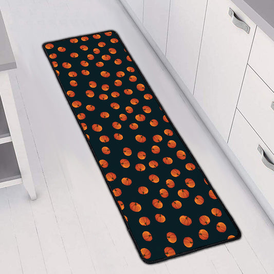 Little Pumpkin Pattern Print Long Kitchen Mat