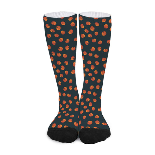 Little Pumpkin Pattern Print Long Socks