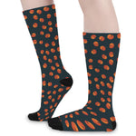 Little Pumpkin Pattern Print Long Socks