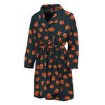 Little Pumpkin Pattern Print Men's Bathrobe