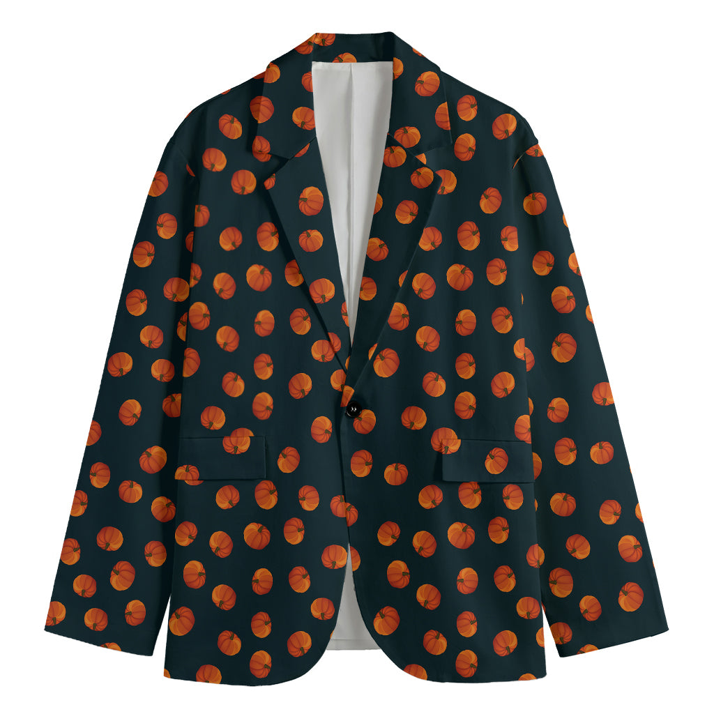Little Pumpkin Pattern Print Men's Blazer