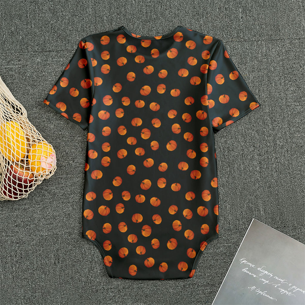 Little Pumpkin Pattern Print Men's Bodysuit
