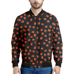 Little Pumpkin Pattern Print Men's Bomber Jacket