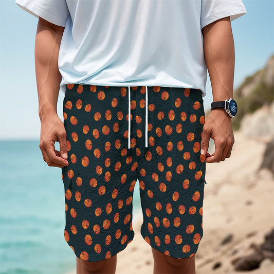 Little Pumpkin Pattern Print Men's Cargo Shorts