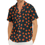 Little Pumpkin Pattern Print Men's Deep V-Neck Shirt