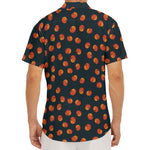 Little Pumpkin Pattern Print Men's Deep V-Neck Shirt