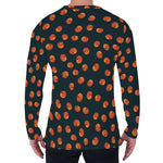 Little Pumpkin Pattern Print Men's Long Sleeve T-Shirt
