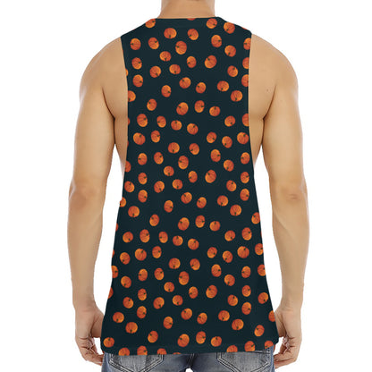 Little Pumpkin Pattern Print Men's Muscle Tank Top