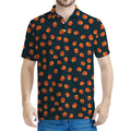 Little Pumpkin Pattern Print Men's Polo Shirt