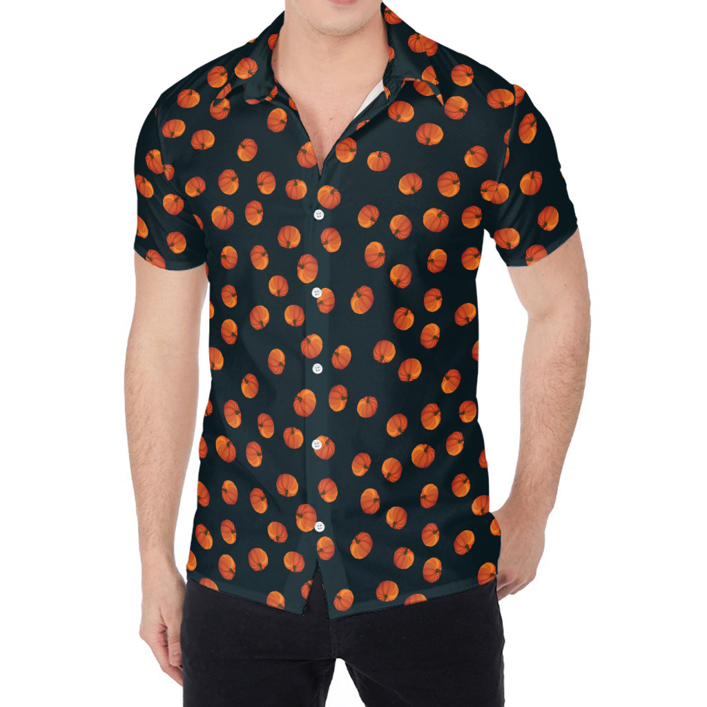 Little Pumpkin Pattern Print Men's Shirt