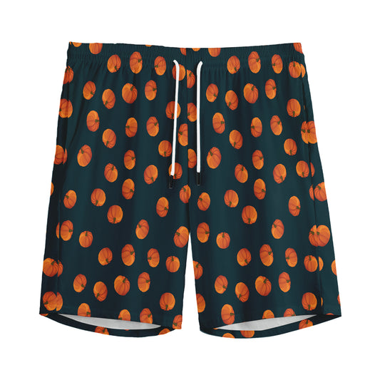 Little Pumpkin Pattern Print Men's Sports Shorts