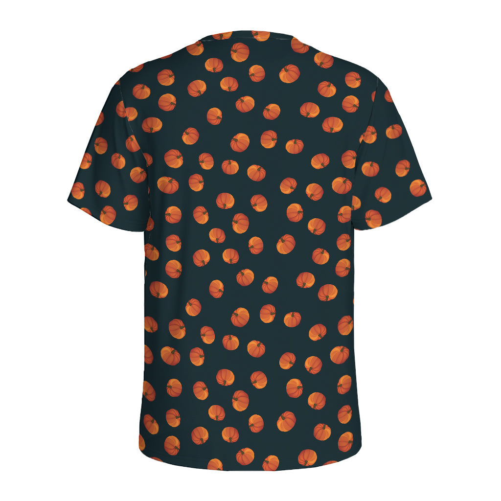 Little Pumpkin Pattern Print Men's Sports T-Shirt