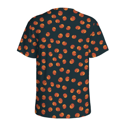 Little Pumpkin Pattern Print Men's Sports T-Shirt