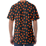 Little Pumpkin Pattern Print Men's Velvet T-Shirt