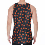 Little Pumpkin Pattern Print Men's Velvet Tank Top