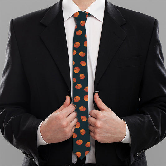 Little Pumpkin Pattern Print Necktie