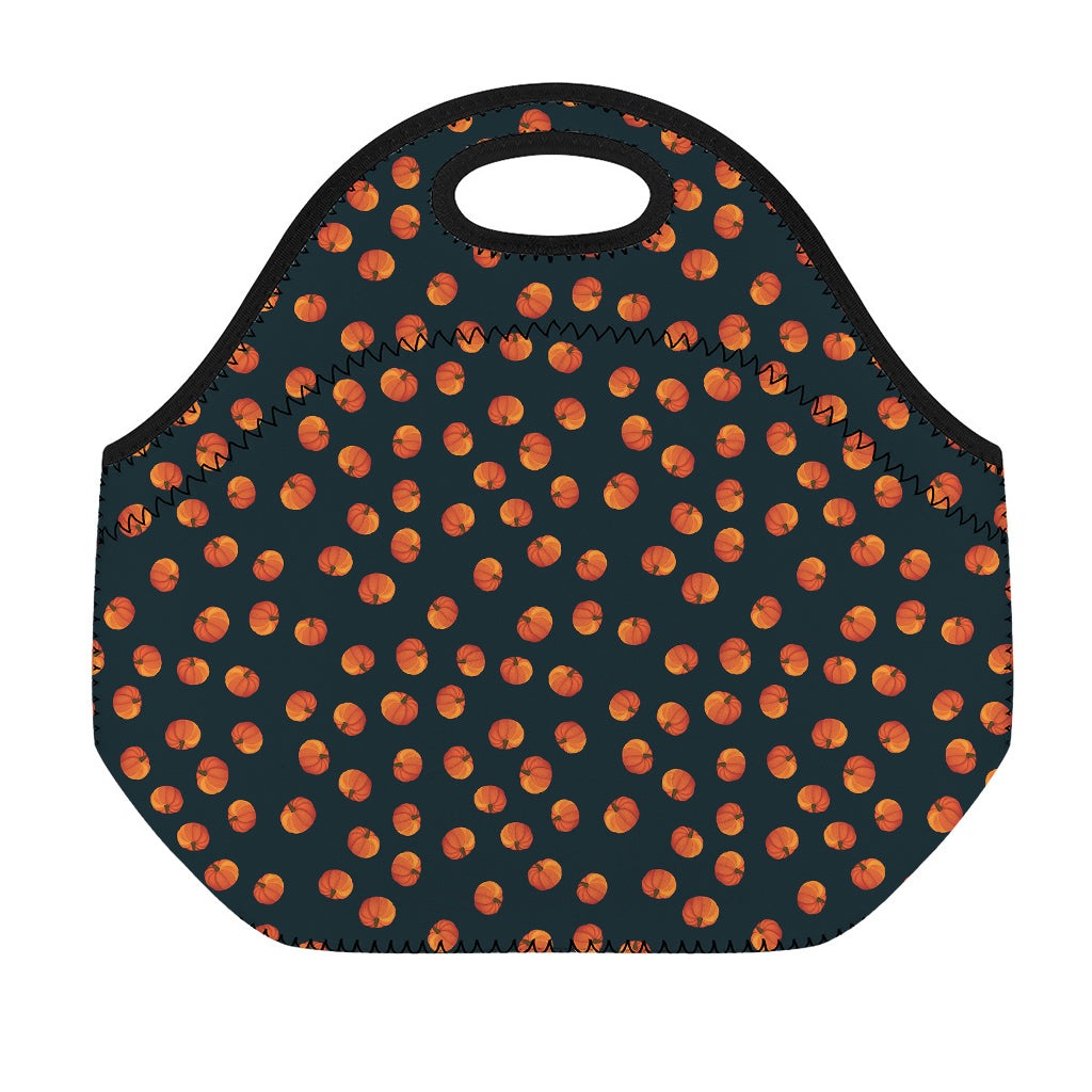 Little Pumpkin Pattern Print Neoprene Lunch Bag