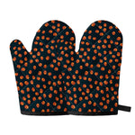 Little Pumpkin Pattern Print Oven Mitts