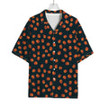 Little Pumpkin Pattern Print Rayon Hawaiian Shirt