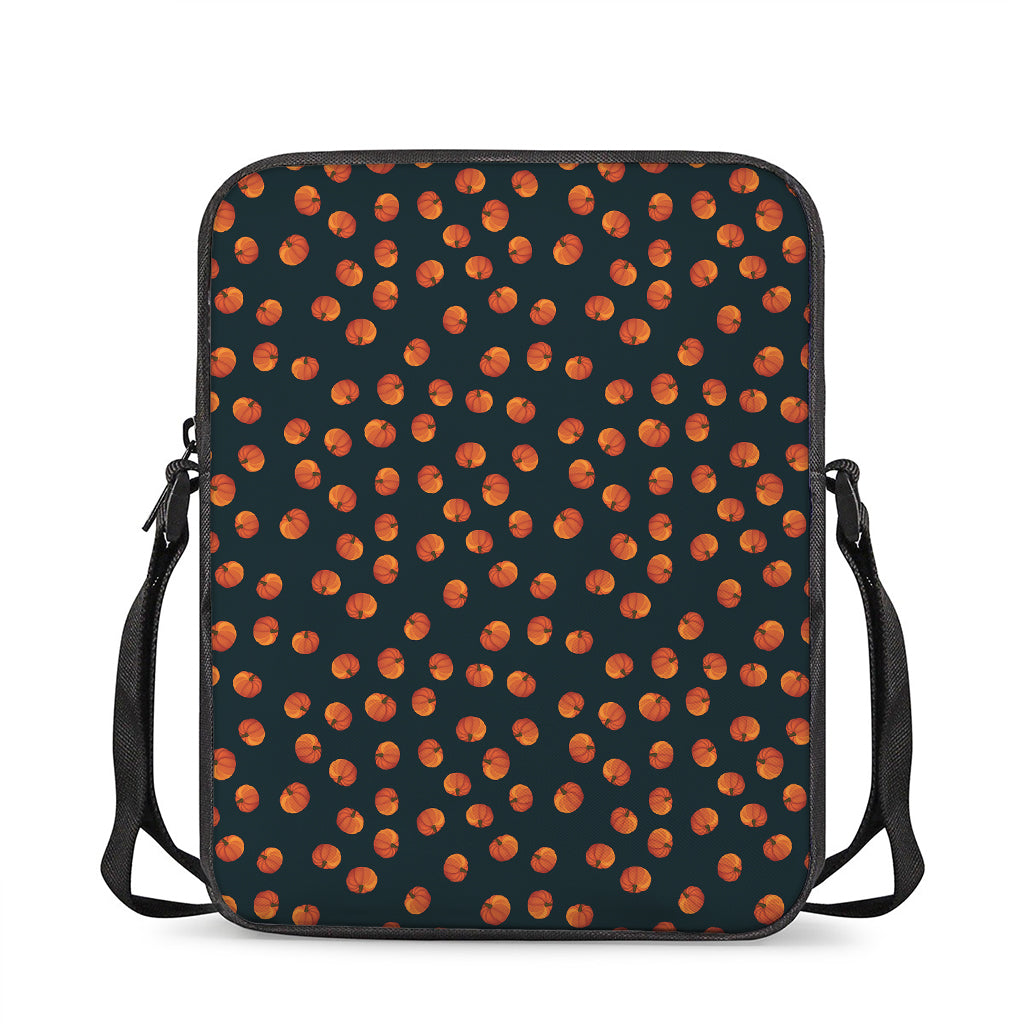 Little Pumpkin Pattern Print Rectangular Crossbody Bag