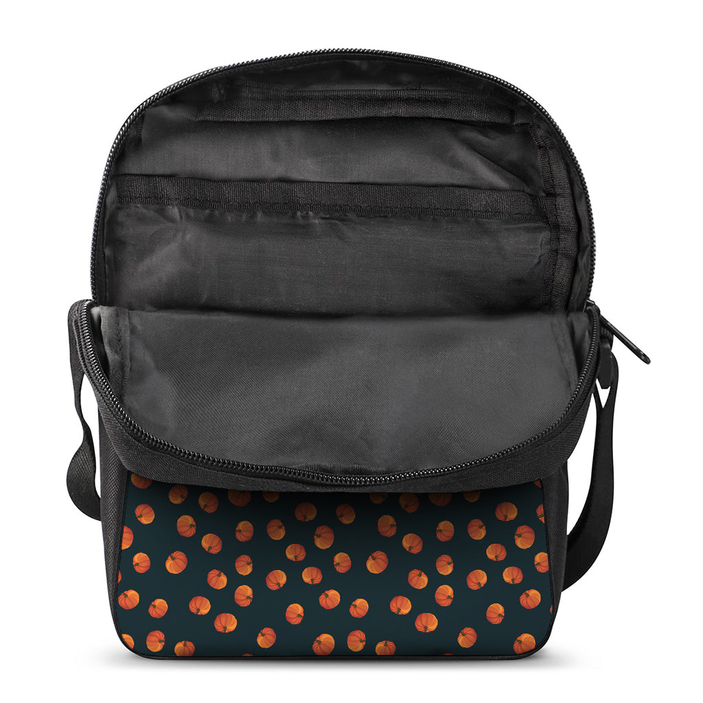 Little Pumpkin Pattern Print Rectangular Crossbody Bag