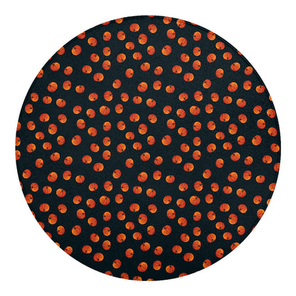 Little Pumpkin Pattern Print Round Blanket