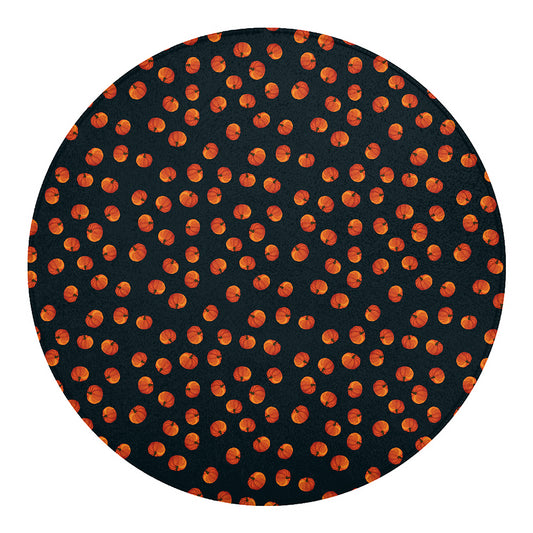 Little Pumpkin Pattern Print Round Blanket