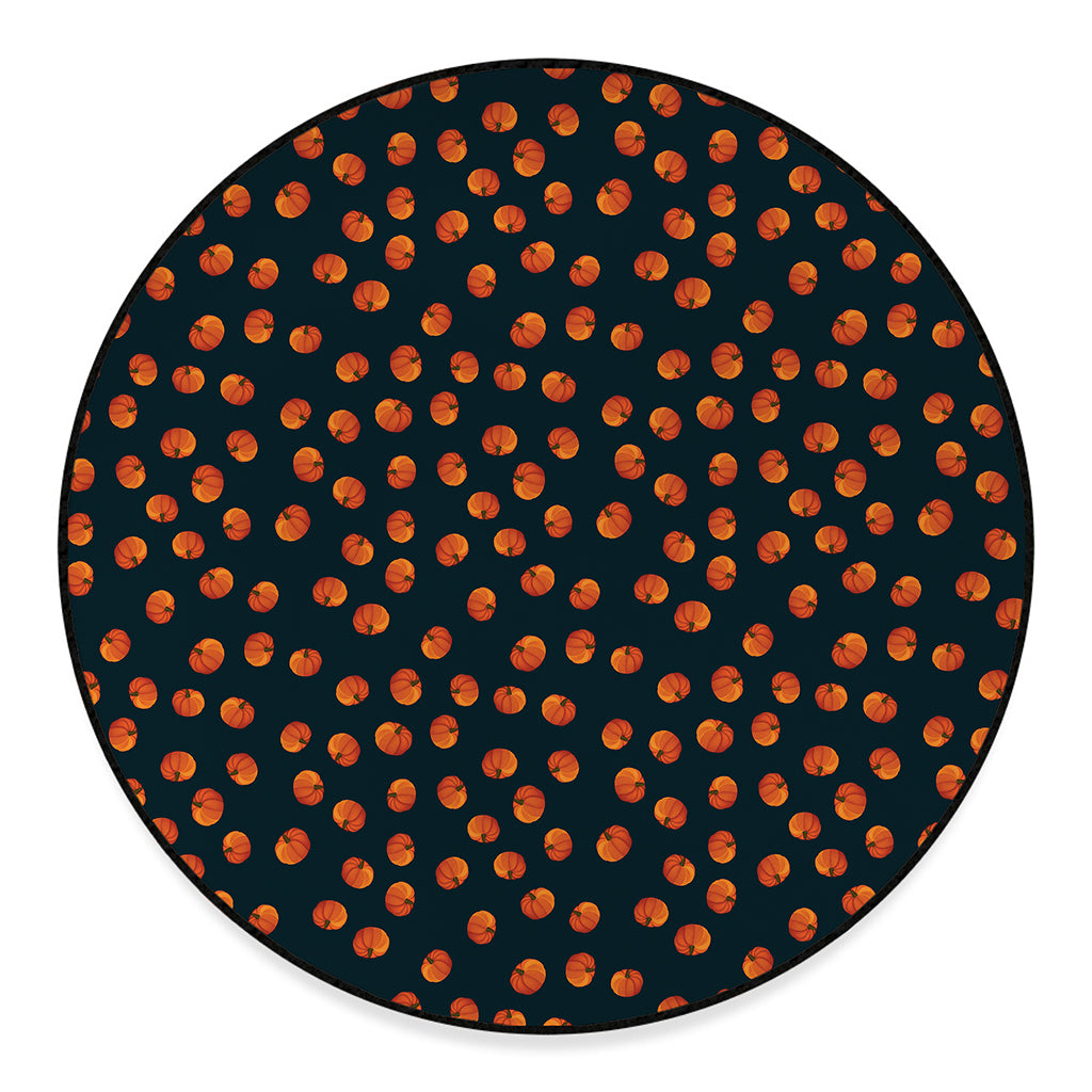 Little Pumpkin Pattern Print Round Floor Mat
