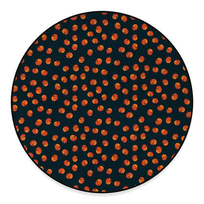 Little Pumpkin Pattern Print Round Floor Mat