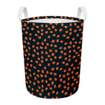 Little Pumpkin Pattern Print Round Laundry Basket