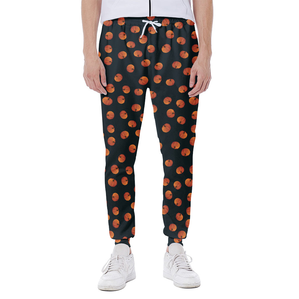Little Pumpkin Pattern Print Scuba Joggers