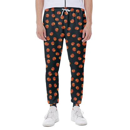 Little Pumpkin Pattern Print Scuba Joggers
