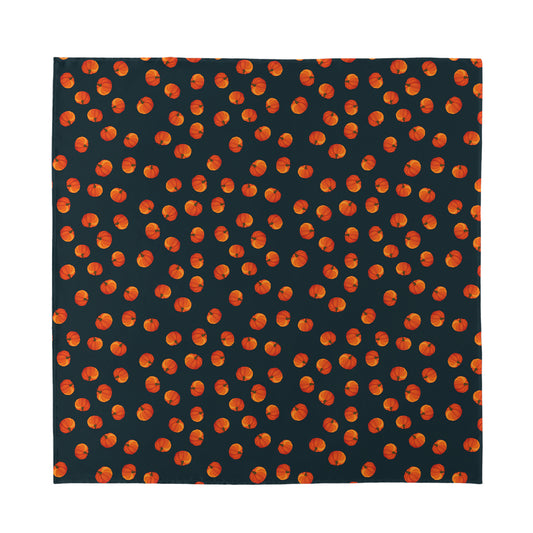 Little Pumpkin Pattern Print Silk Bandana