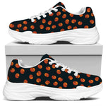 Little Pumpkin Pattern Print White Chunky Shoes