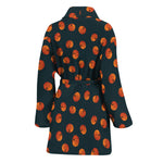 Little Pumpkin Pattern Print Women's Bathrobe