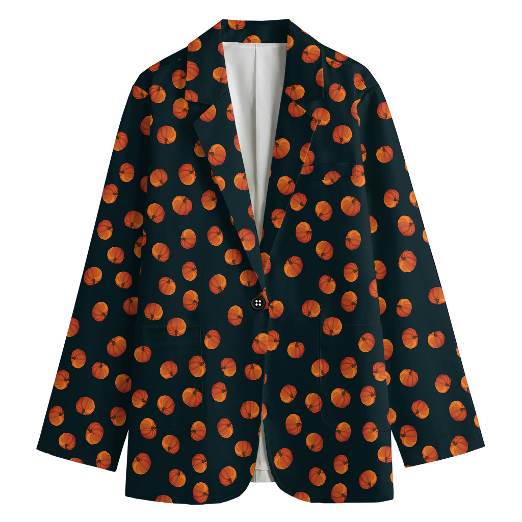 Little Pumpkin Pattern Print Women's Blazer