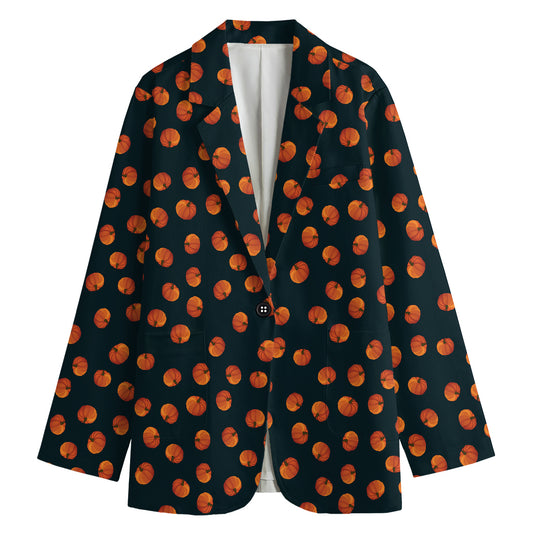Little Pumpkin Pattern Print Women's Blazer