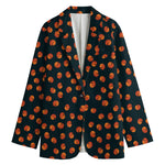 Little Pumpkin Pattern Print Women's Cotton Blazer