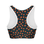 Little Pumpkin Pattern Print Women's Sports Bra