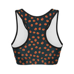 Little Pumpkin Pattern Print Women's Sports Bra