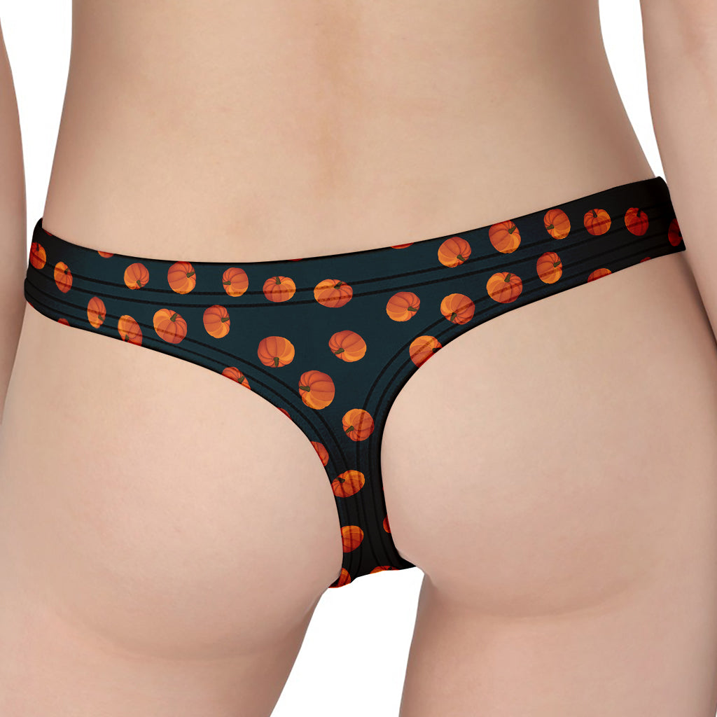 Little Pumpkin Pattern Print Women's Thong