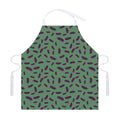 Little Purple Eggplant Pattern Print Adjustable Apron