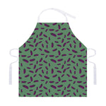 Little Purple Eggplant Pattern Print Adjustable Apron