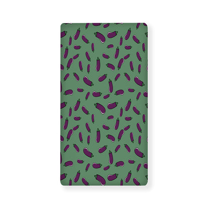 Little Purple Eggplant Pattern Print Baby Crib Sheet